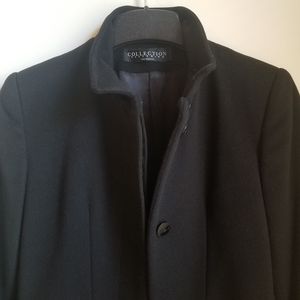 Black cashmere coat